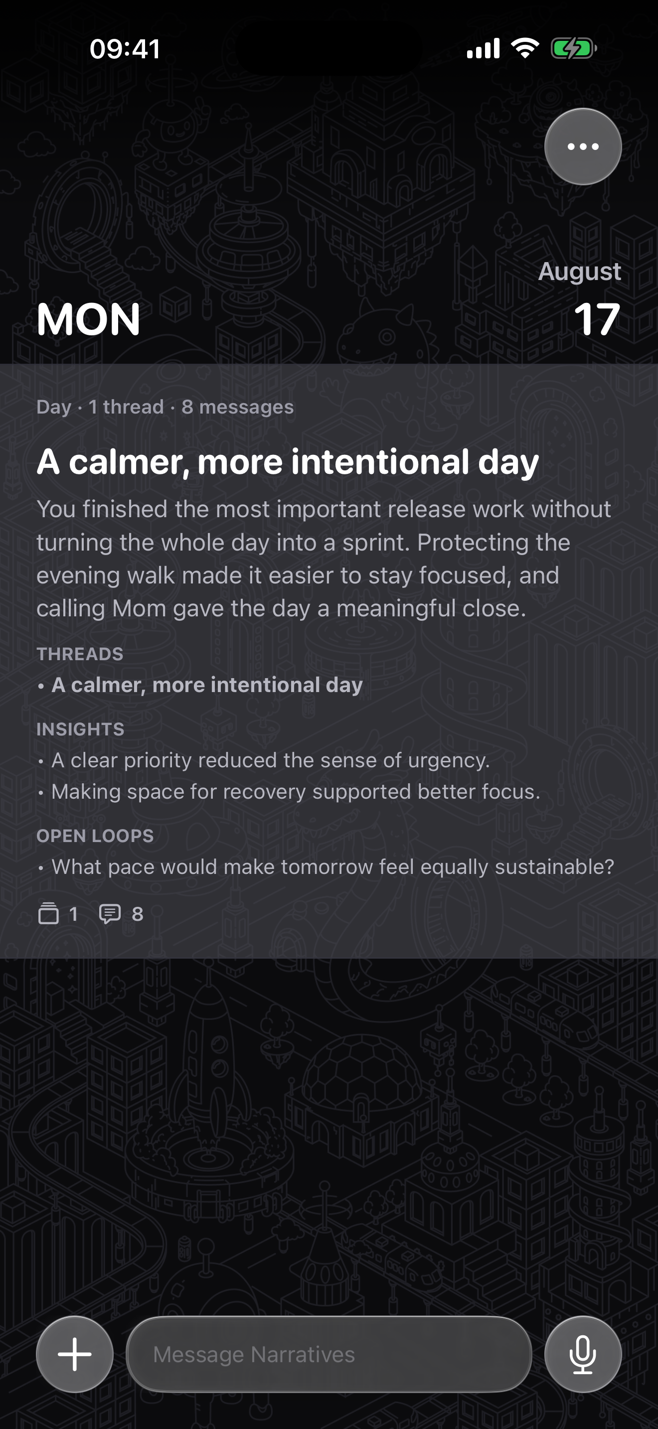 Narratives daily reflection