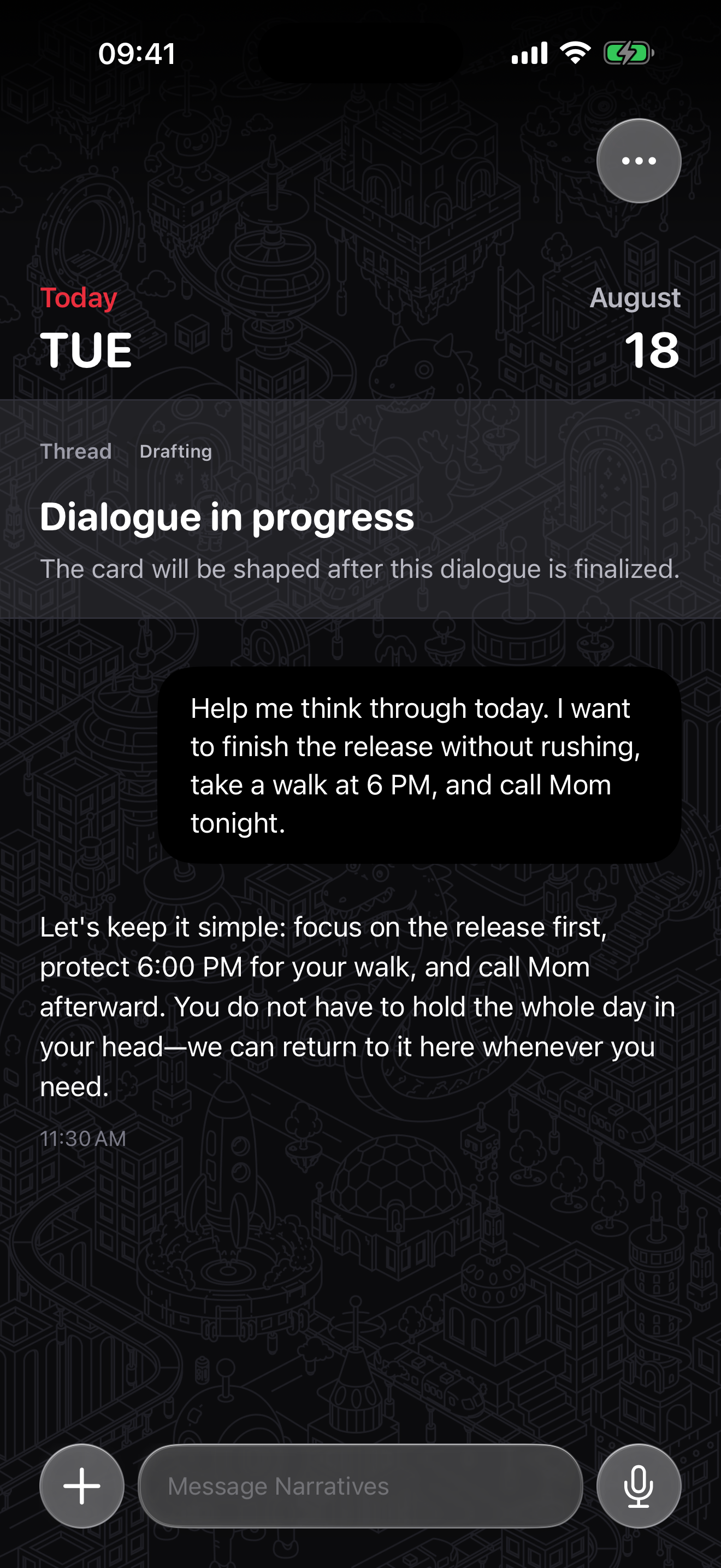 Narratives dialogue