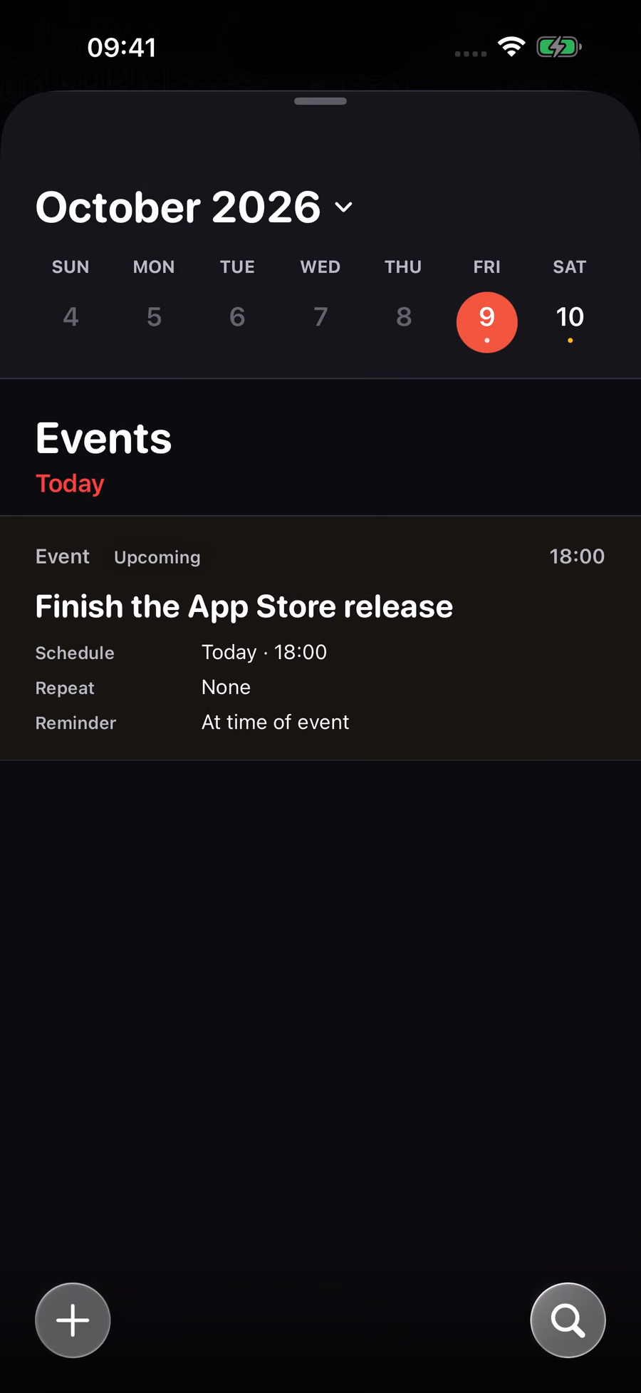 Narratives events and reminders
